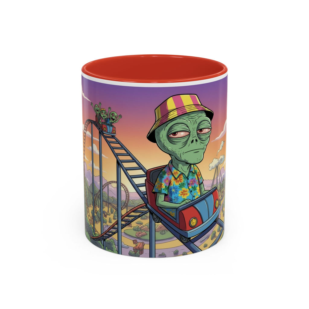 Moody Alien - Rollercoaster Accent Coffee Mug