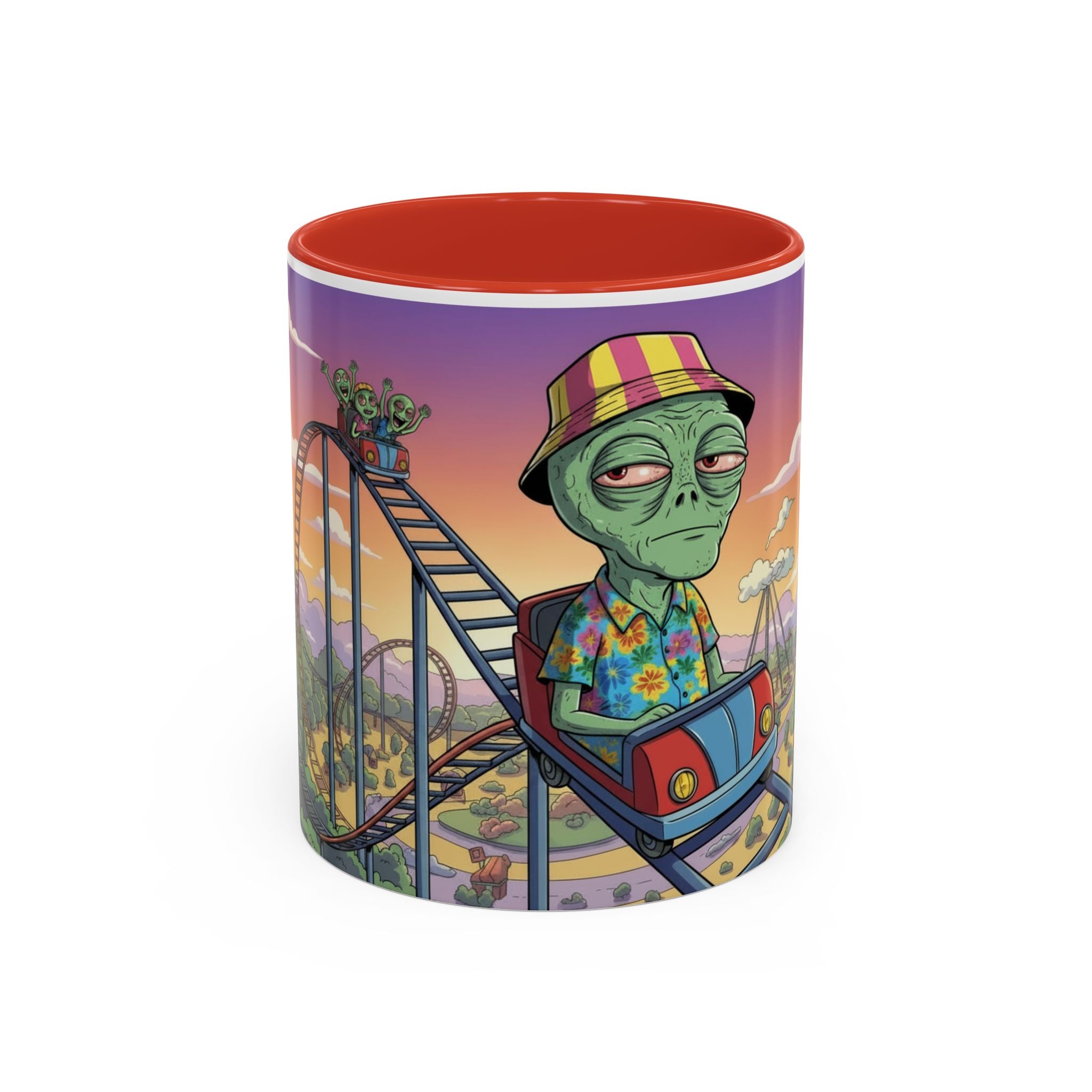 Moody Alien - Rollercoaster Accent Coffee Mug