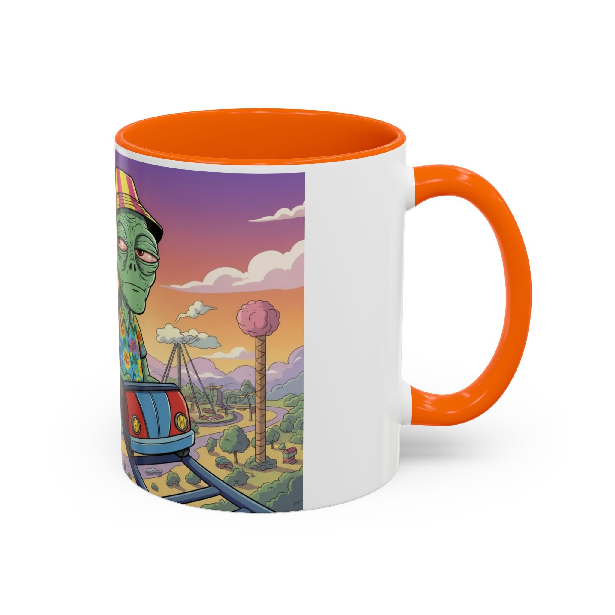 Moody Alien - Rollercoaster Accent Coffee Mug