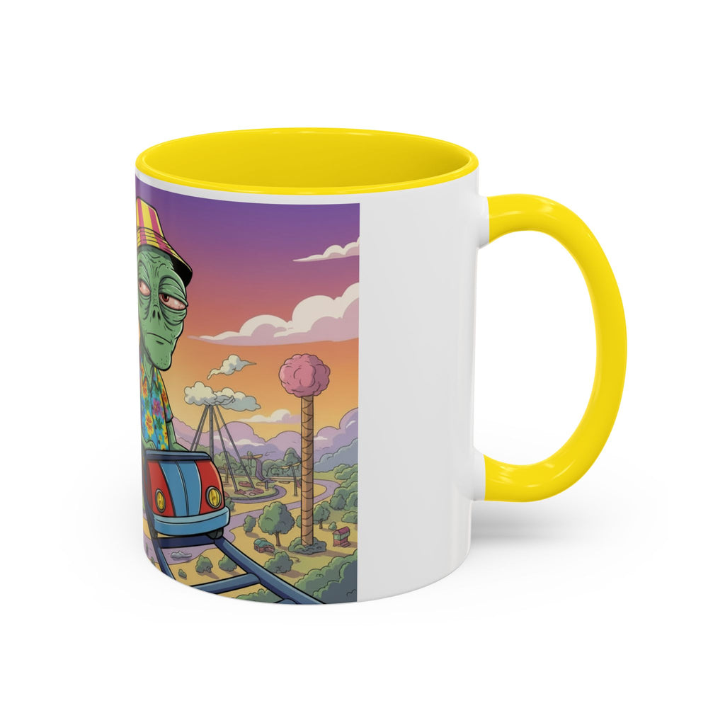 Moody Alien - Rollercoaster Accent Coffee Mug