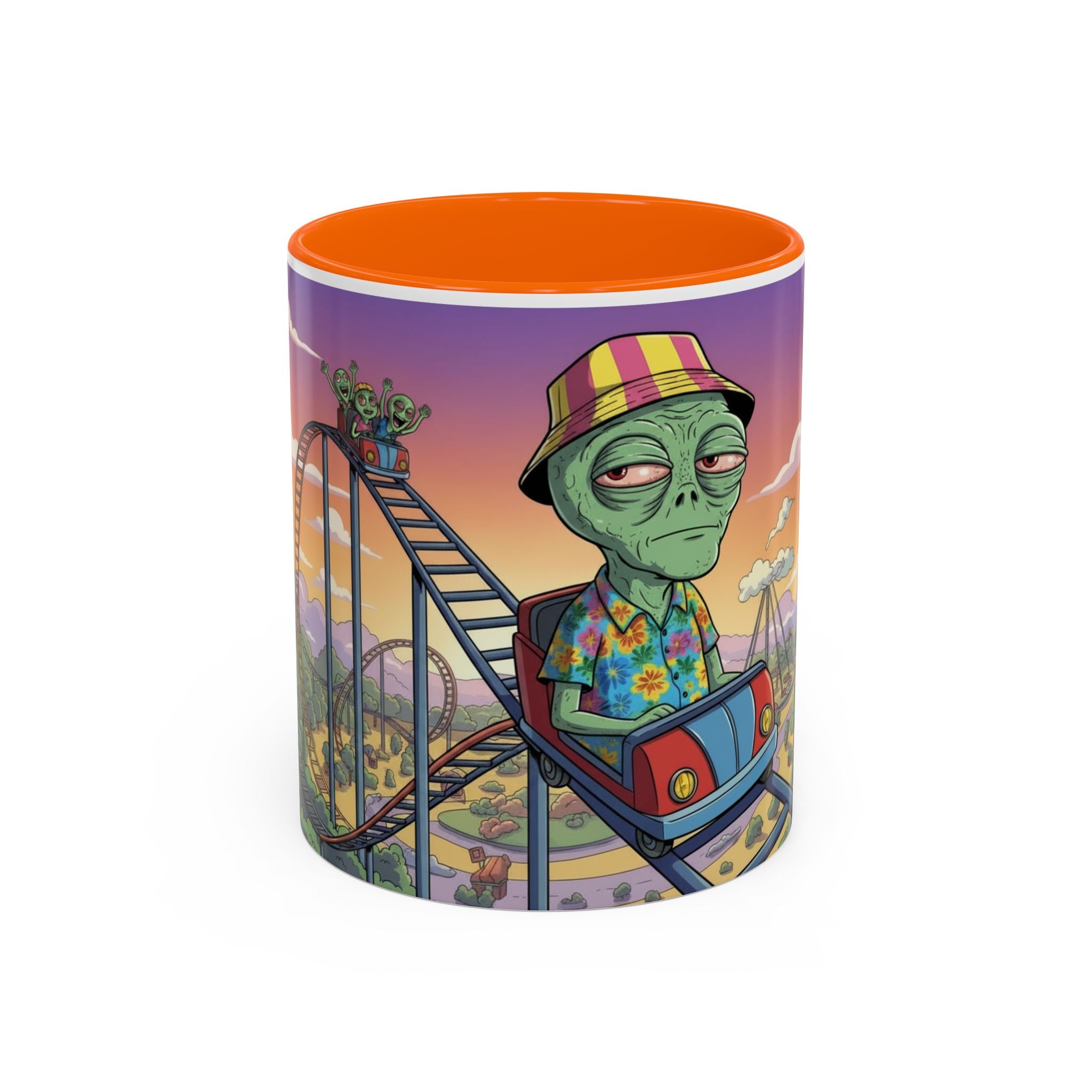 Moody Alien - Rollercoaster Accent Coffee Mug