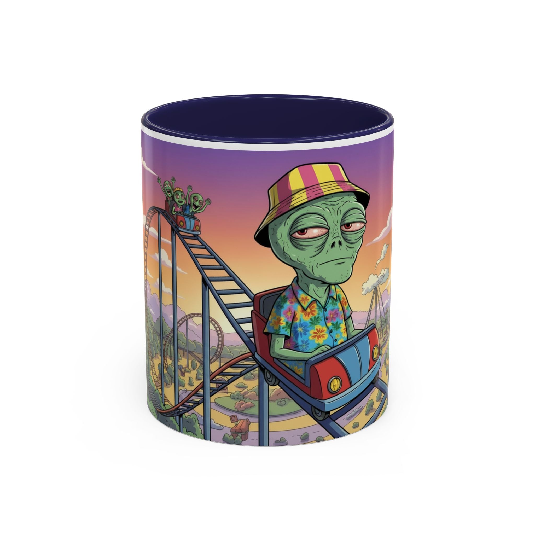 Moody Alien - Rollercoaster Accent Coffee Mug