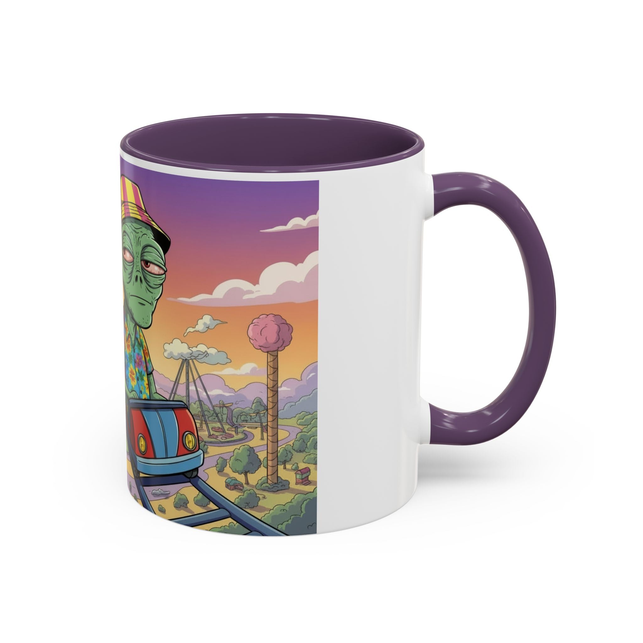 Moody Alien - Rollercoaster Accent Coffee Mug