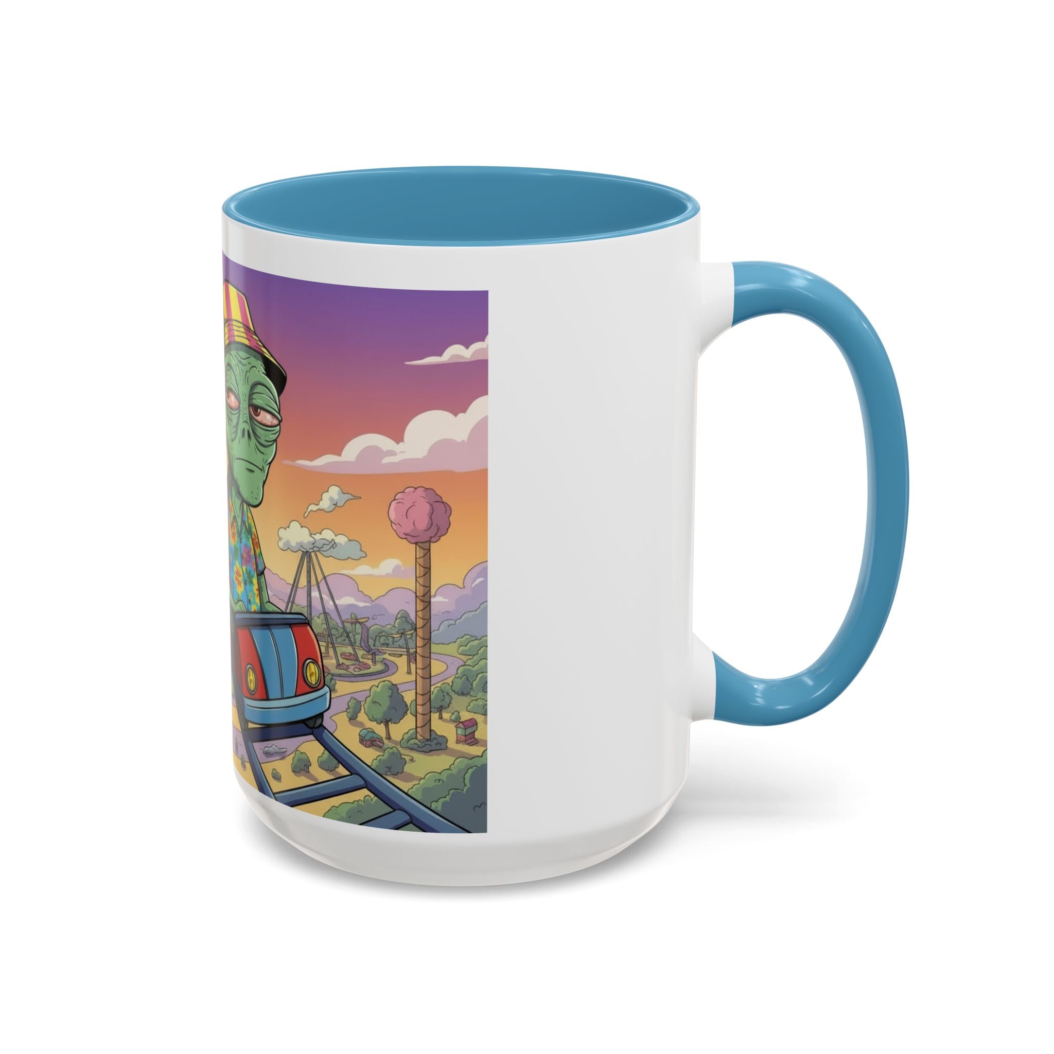 Moody Alien - Rollercoaster Accent Coffee Mug