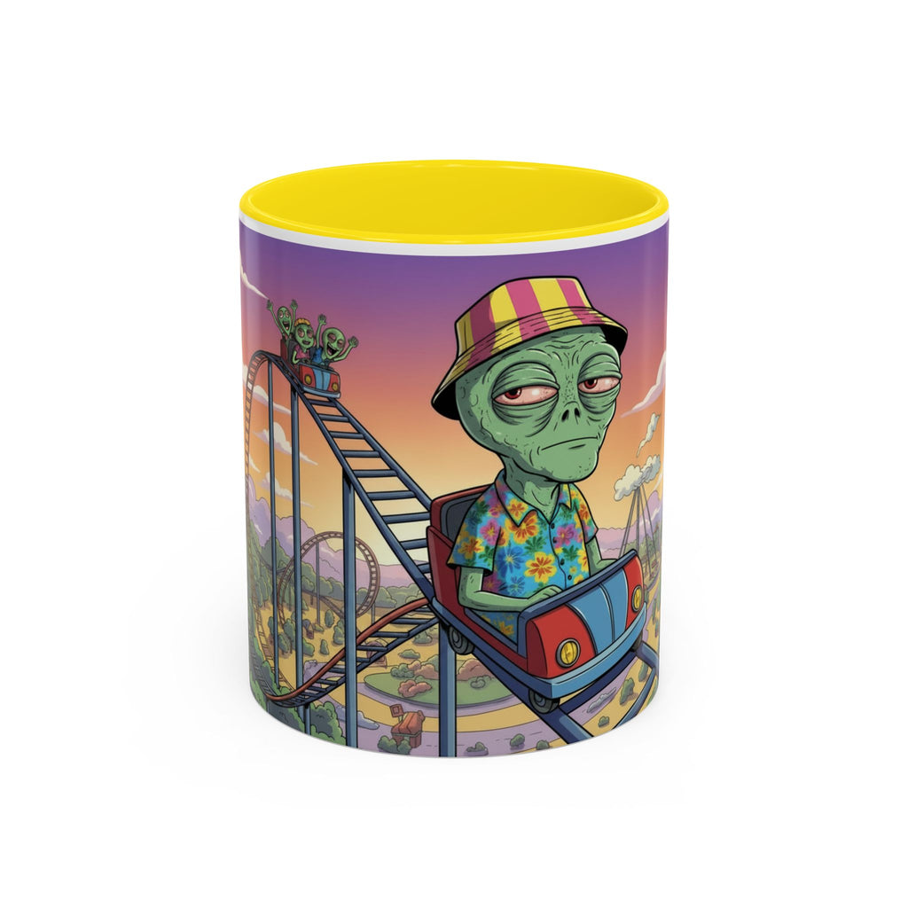 Moody Alien - Rollercoaster Accent Coffee Mug