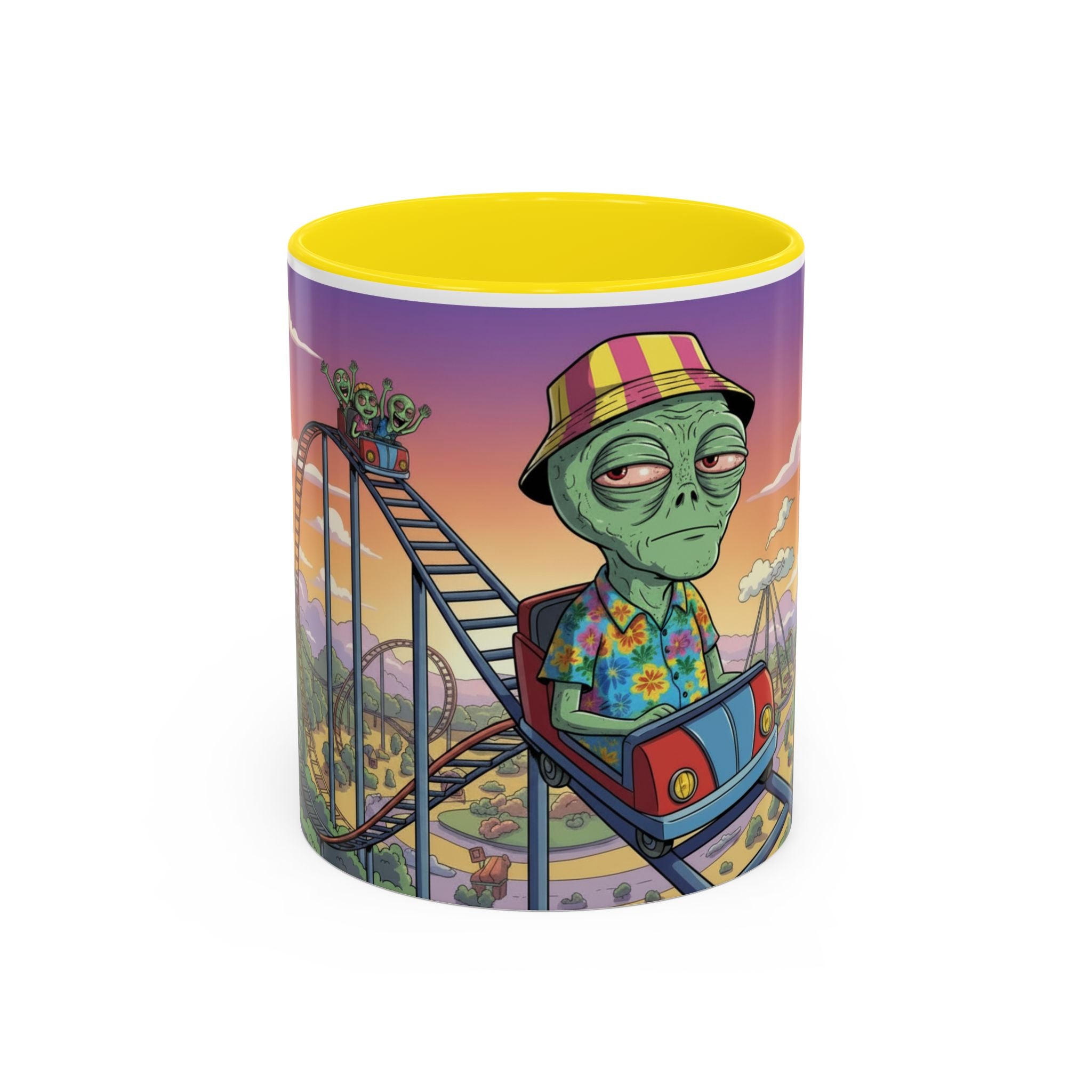 Moody Alien - Rollercoaster Accent Coffee Mug