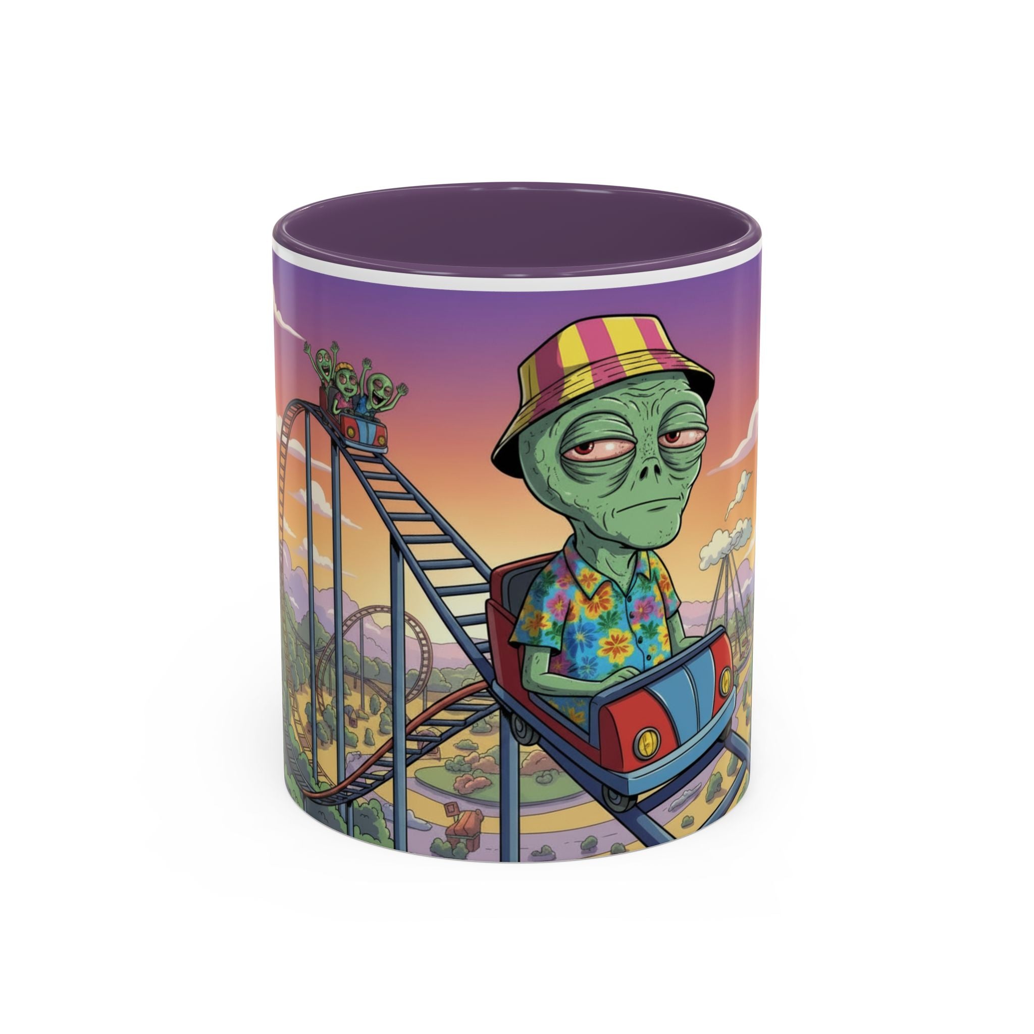 Moody Alien - Rollercoaster Accent Coffee Mug