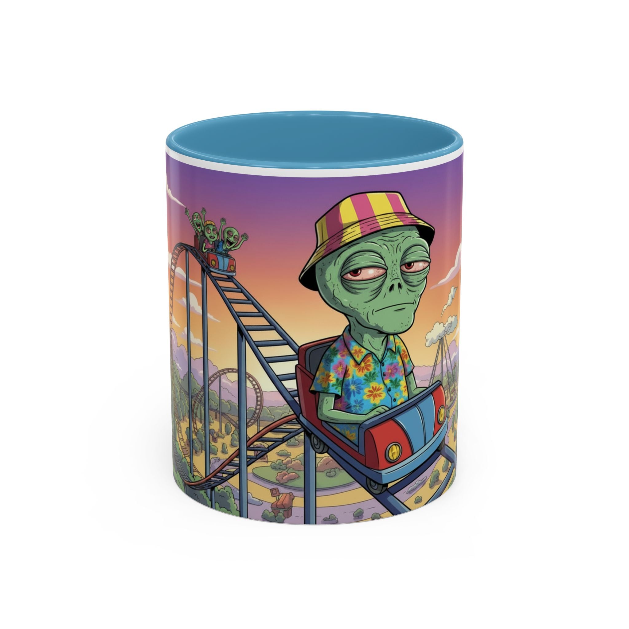 Moody Alien - Rollercoaster Accent Coffee Mug
