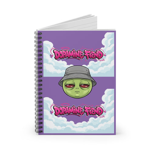 Dopamine Fiend Alien Spiral Notebook
