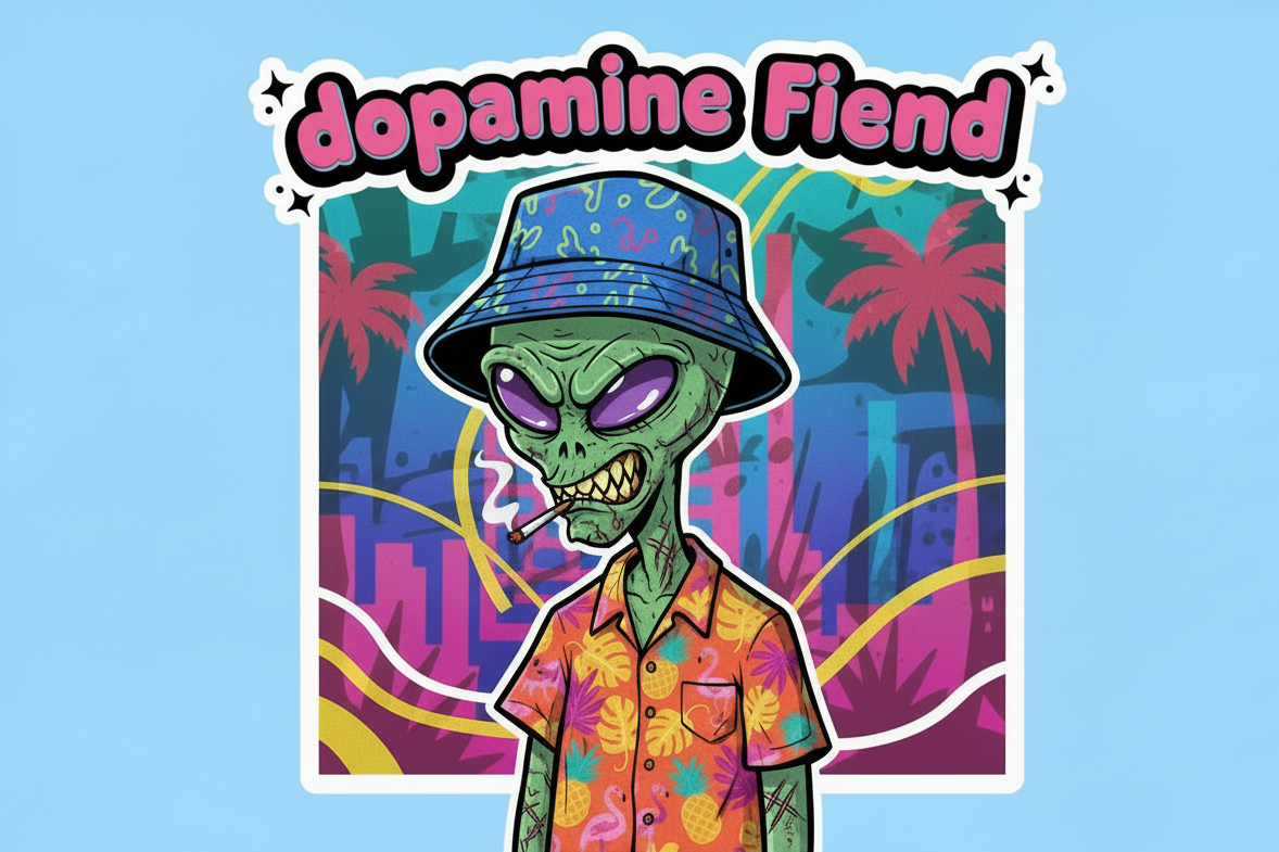 make him smoking a cigarette 